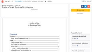 ProDoc eFiling A Guide to eFiling Contents - studylib.net