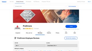 Working at ProDrivers: 117 Reviews | Indeed.com