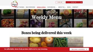 Weekly Menu - The Produce Box - Local NC Produce Delivered