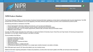 NIPR Producer Database - NIPR.com