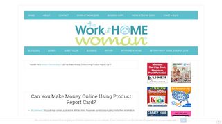 Can You Make Money Online Using Product Report Card?