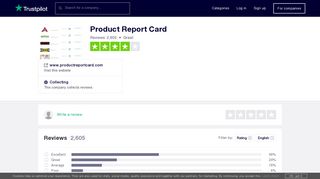 Product Report Card Reviews | Read Customer Service Reviews of ...