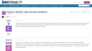 Product Report Card Delayed Payments - Rants and Raves ...