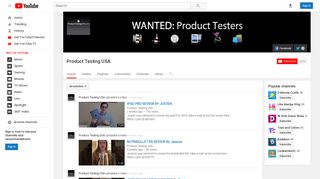 Product Testing USA - YouTube