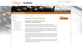 Hollander Production Manager - Audatex
