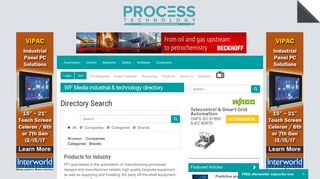 Products for Industry :: Process Online