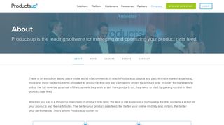 Software for product data feed management - Productsup