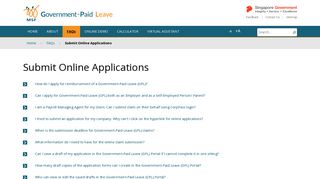 Submit Online Applications - Government-Paid Leave