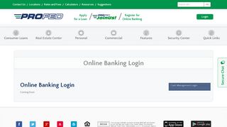 Online Banking Login - ProFed Federal Credit Union