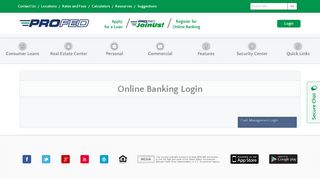 Online Banking Login - ProFed