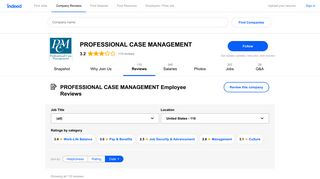 Working at PROFESSIONAL CASE MANAGEMENT: 106 Reviews ...