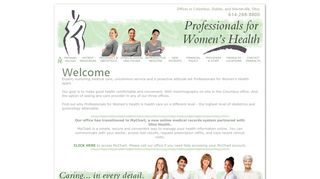 Professionals for Women's Health ---- Welcome!