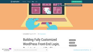 Building Fully Customized WordPress Front-End Login, Registration ...