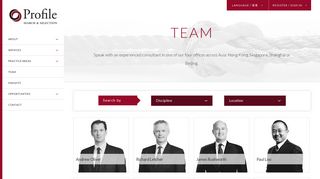 Meet Our Team - Profile Search & Selection
