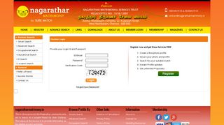 Member Login - Welcome to Nagarathar Matrimonial Service