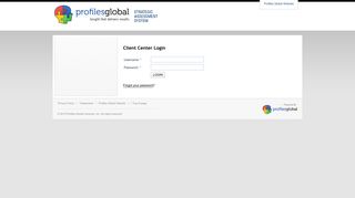 Client Center Login - Profiles Global