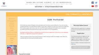 USA Gymnastics | U108 - Pro First Aid