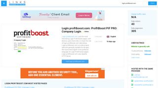 Visit Login.profitboost.com - ProfitBoost PIF PRO: Company Login.