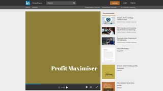 Profit maximiser get it now - SlideShare