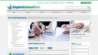 Online Banking Bill Pay for Non-Profit Organizations - Empire National ...