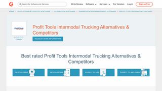 Profit Tools Intermodal Trucking Alternatives & Competitors | G2 Crowd