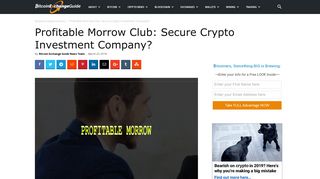Profitable Morrow Club Review: Secure Crypto Investment Company?