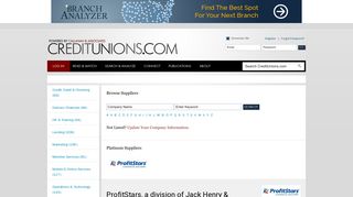 ProfitStars, a division of Jack Henry & Associates ... - CreditUnions.com