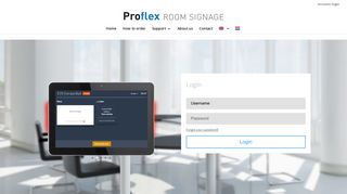 Login new | Proflex Signage