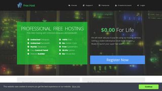 ProFreeHost: Free Unlimited Web Hosting with PHP, MySQL, FTP