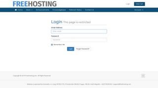 Login - FreeHosting.com