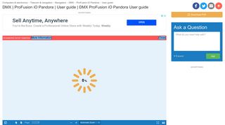 DMX ProFusion iO Pandora User guide | manualzz.com