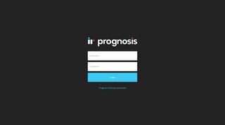 Prognosis - Login