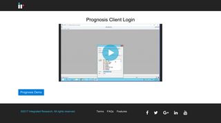 Prognosis Client Login - IR Prognosis