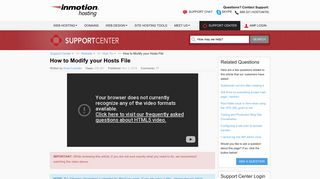 How to Modify your Hosts File | InMotion Hosting