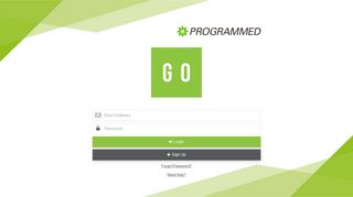 Programmed GO - Login