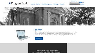 Bill Pay - Progress Bank