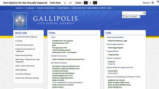 Forms and Link - Gallipolis City Schools