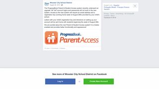 The ProgressBook Parent & Student Access... - Wooster City School ...