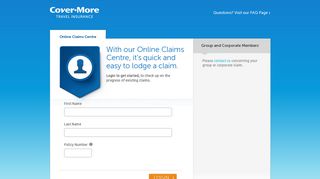 OnlineClaims Portal - Home