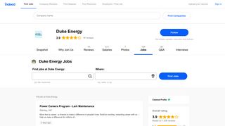 Jobs at Duke Energy | Indeed.com