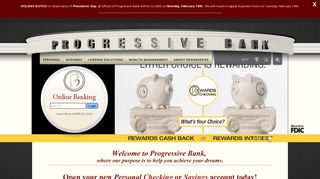 Progressive Bank Mobile Site