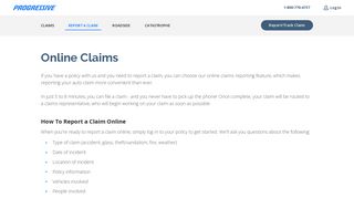 Online Auto Claims: Report Your Claim Online at Progressive ...