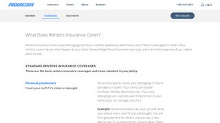 Renters Insurance Coverages | Progressive