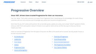 Progressive Insurance Company Information - Official Site
