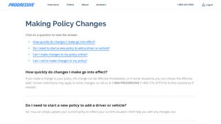 Making Changes to an Insurance Policy - Frequently ... - Progressive