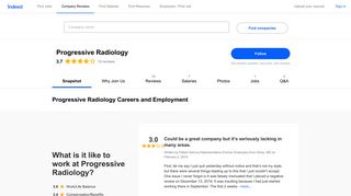 Progressive Radiology Careers and Employment | Indeed.com