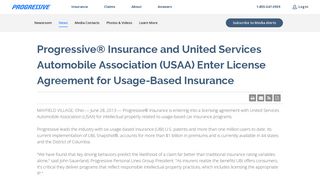 Progressive® Insurance and United Services Automobile ...