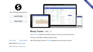 Money Tracker | Personal finances tracking web app