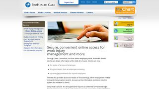 Client Online Access - ProHealth Care
