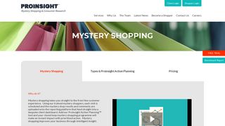 Mystery Shopping - ProInsight